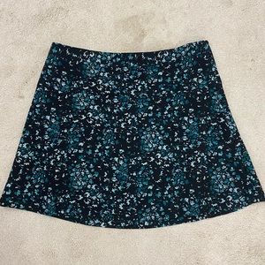 Loft Flare Skirt - Teal & Black